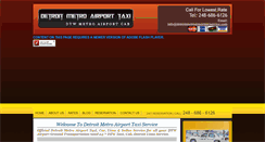 Desktop Screenshot of detroitmetroairporttaxiservice.com